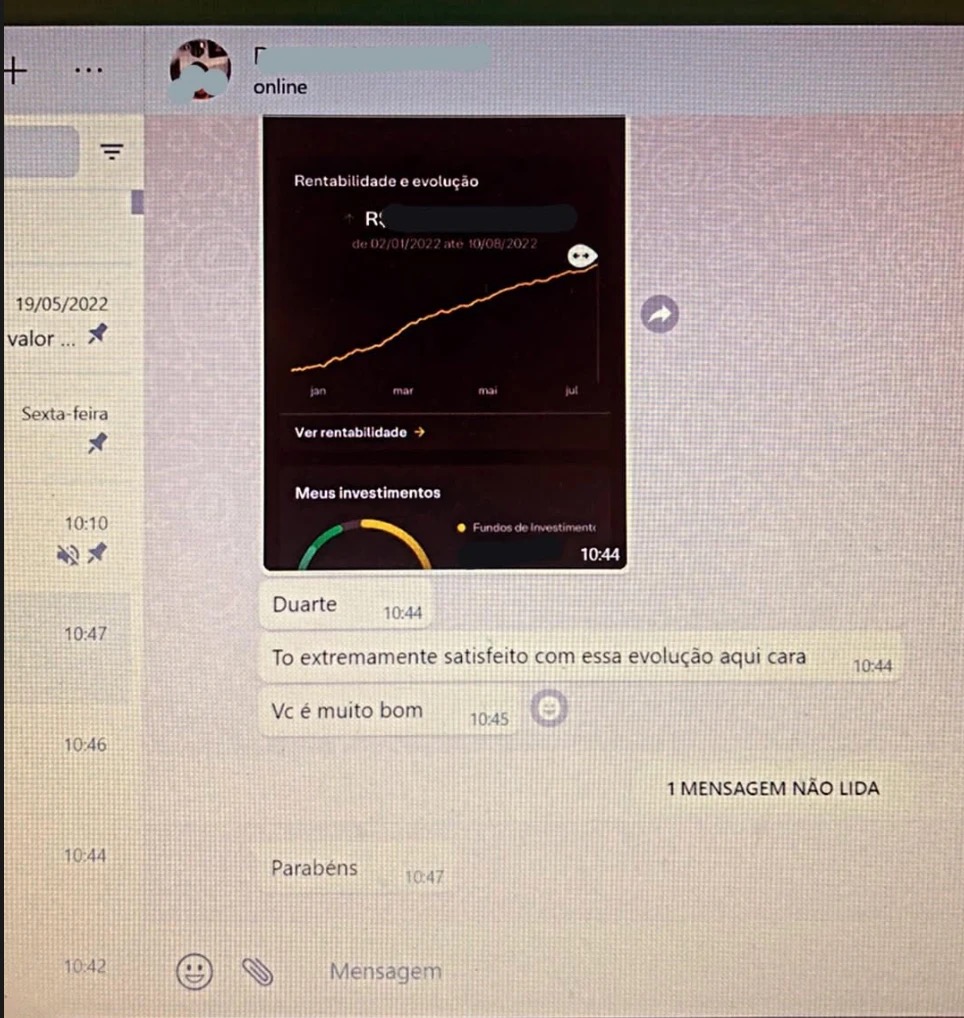 Reação de cliente — restituição IR