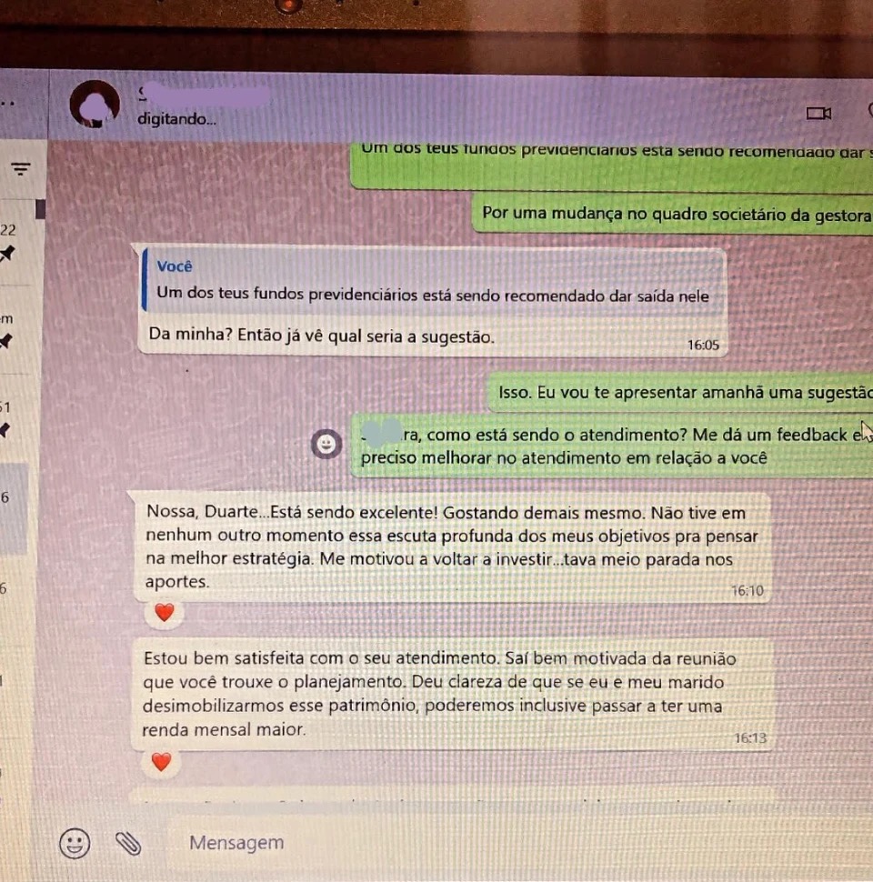 Reação de cliente — primeiro milhão