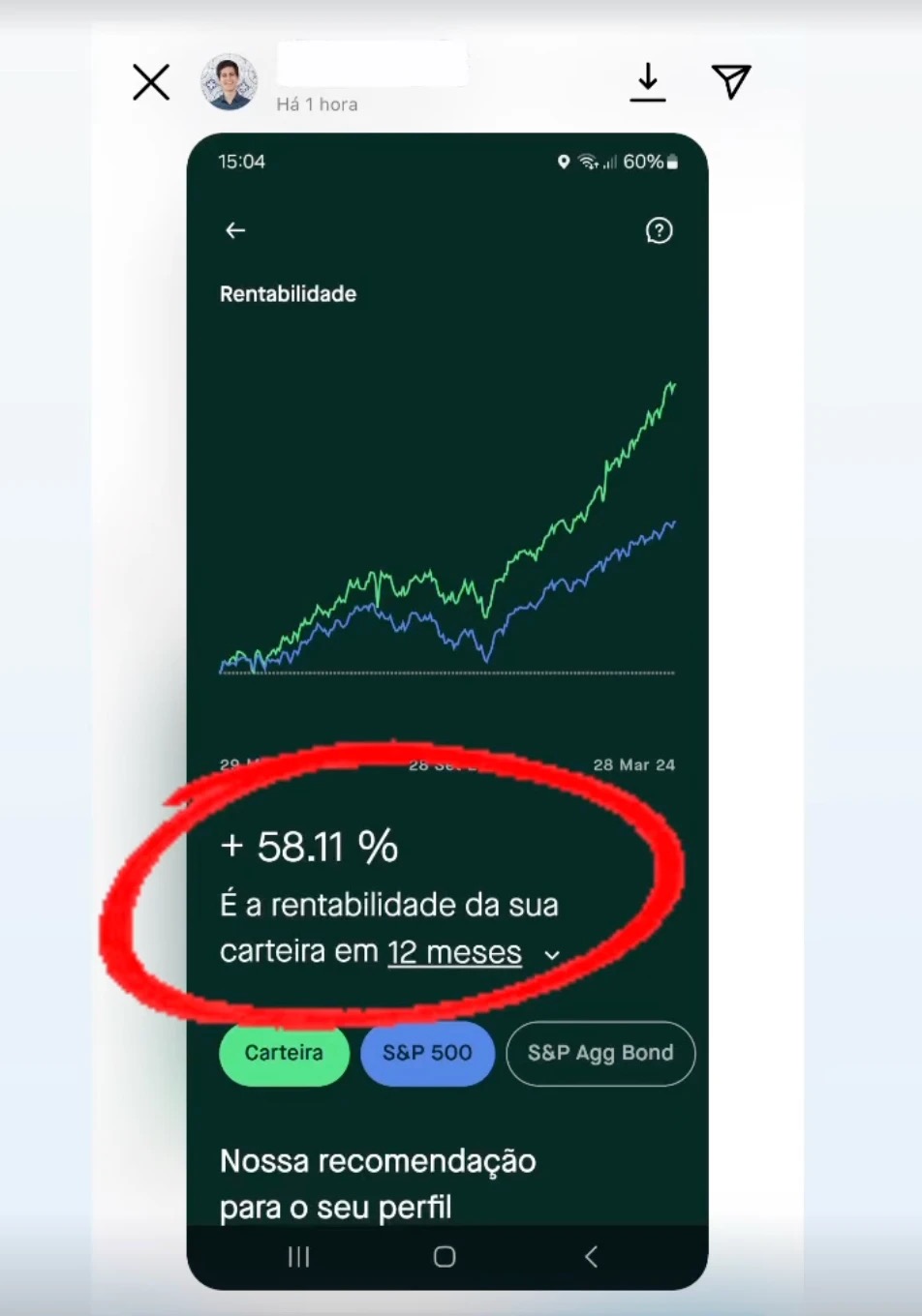 Reação de cliente — marco 1.5M